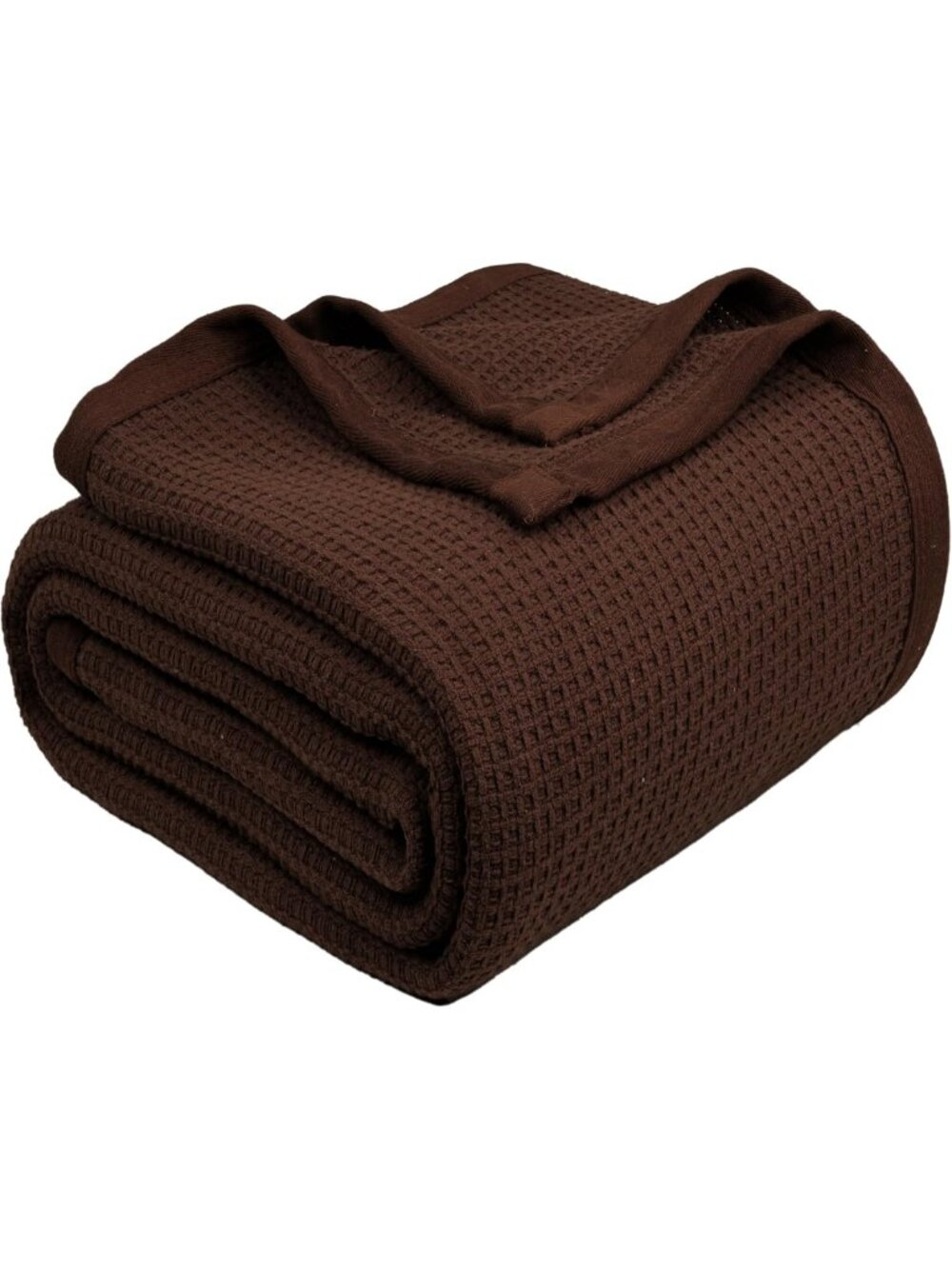 Cozy 100% Cotton Waffle Queen Blanket - Soft, Warm, Stylish Home Decor (90"x90")